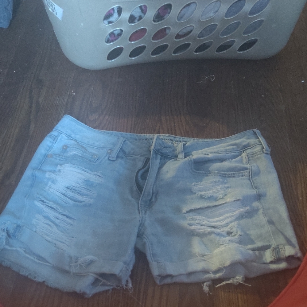 American Eagle Outfitters Light Blue Denim Shorts